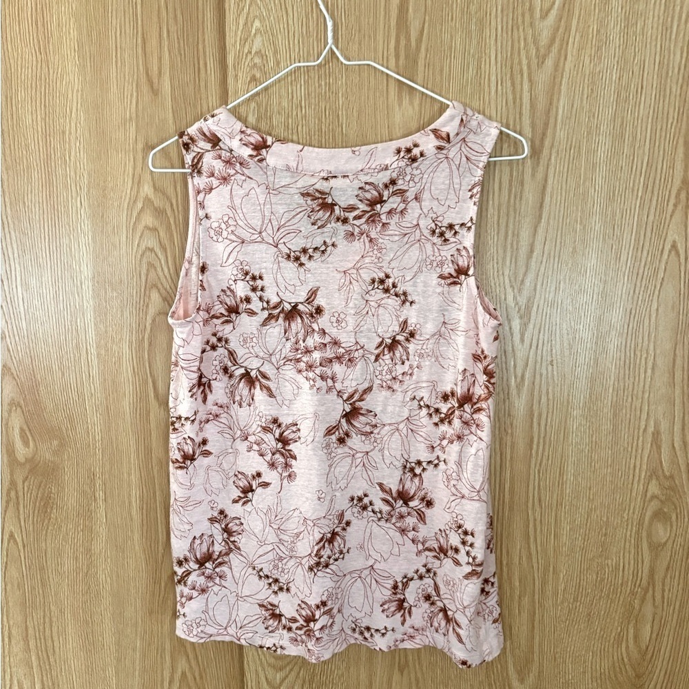 Lucy & Laurel Pink Floral Tank Top - Picture 5 of 5